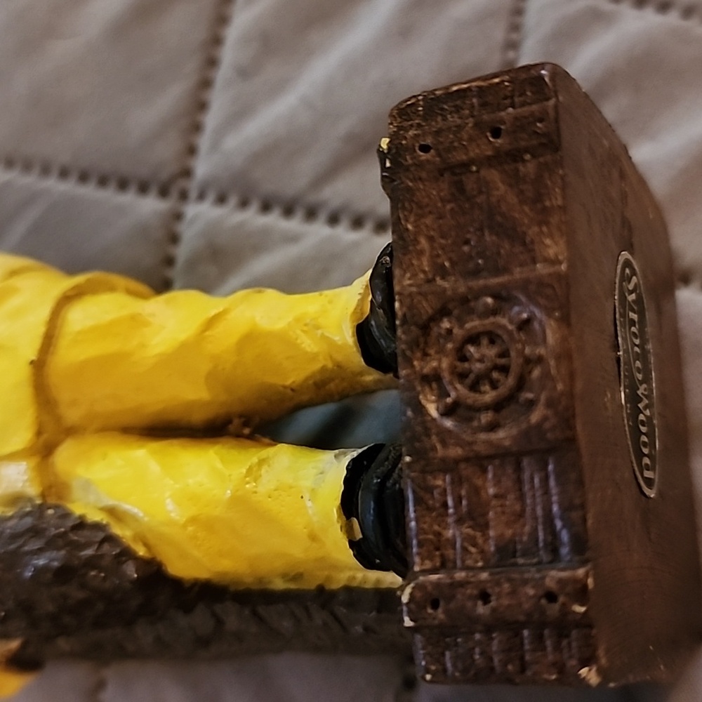 Syroco Wood Sea Captain Fisherman Sailor Nautical Figure, Figurine - Picture 7 of 12